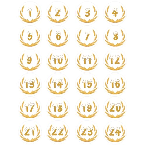 Adventskalender Aufkleber Zahlen, Adventskalender Sticker 1-24, Aufkleber Adventskalender Zahlen, Adventskalender Zahlen Aufkleber für Adventskalender Basteln und Befüllen Adventskalender Aufkleber Zahlen, Adventskalender Sticker 1-24, Aufkleber Adventskalender Zahlen, Adventskalender Zahlen Aufkleber für Adventskalender Basteln und Befüllen von DIELIANHUA