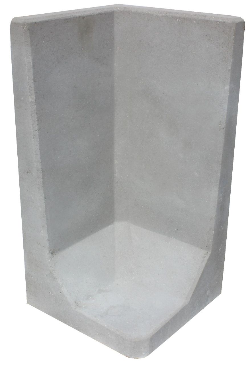 Diephaus L-Stein Eck 100 x 50 x 50 cm grau von DIEPHAUS