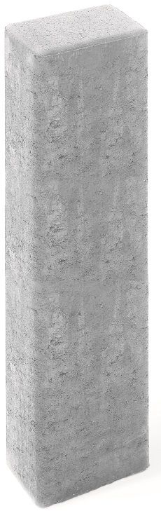 Diephaus Palisade Rechteck 80 x 16,5 x 12 cm grau von DIEPHAUS