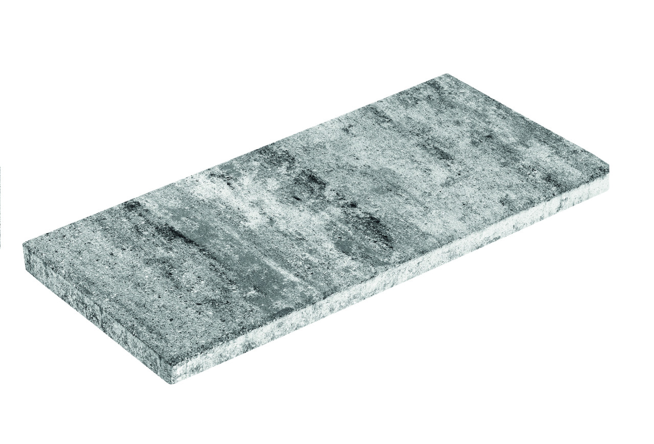 Diephaus Terrassenplatte Tocar 60 x 30 x 4 cm weiß-schwarz von DIEPHAUS