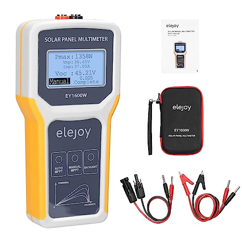 DIERI 1600W Photovoltaik Panel Multimeter Solarpanel MPPT Tester Leerlaufspannung Testgerät Maximum Power Point Voltage t Power Test Meter LCD Display mit Hintergrundbeleuchtung DIERI 1600W Photovoltaik Panel Multimeter Solarpanel MPPT Tester Leerlaufspannung Testgerät Maximum Power Point Voltage t Power Test Meter LCD Display mit Hintergrundbeleuchtung von DIERI
