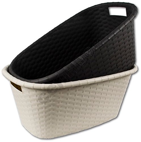 HRB Wäschekorb in Flechtoptik 25 x 60 x 40 cm Rattan Beige / Creme HRB Wäschekorb in Flechtoptik 25 x 60 x 40 cm Rattan Beige / Creme von HRB