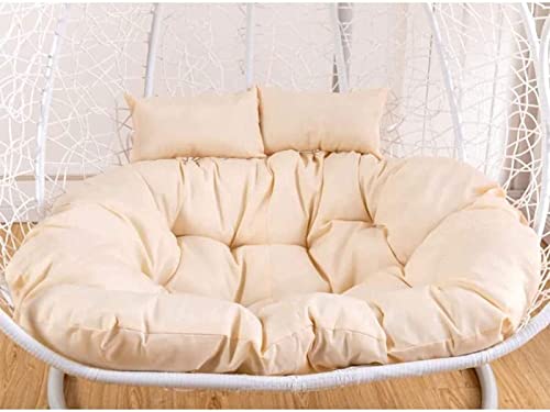 Garten Doppel Hängesessel Kissen,Große Sitzkissen Mit Kissen,Swing Chair Pads Dickes Hängesessel Pad Papasan Patio Sitzkissen von DIESZJ