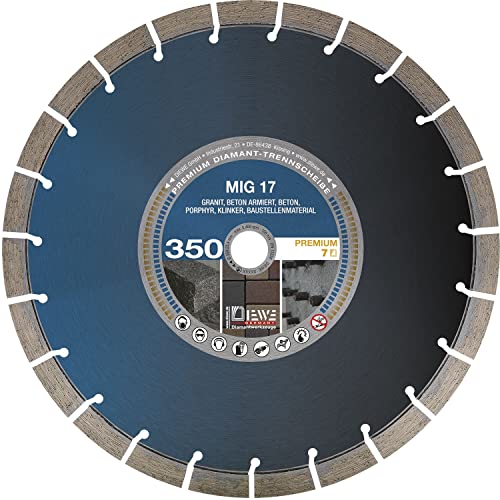 DIEWE Diamant Nassschnitttrennscheibe MIG17 350 x 25.4/17 mm von DIEWE