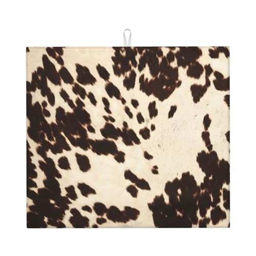 Abtropfmatte aus braunem Rindsleder, niedlich, ästhetisch, saugfähig, leicht zu reinigen Abtropfmatte aus braunem Rindsleder, niedlich, ästhetisch, saugfähig, leicht zu reinigen von DIEzig