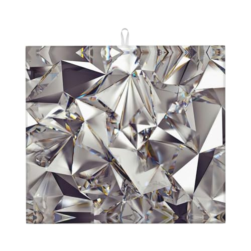 Abtropfmatte mit Diamantmuster, niedlich, für Küche, ästhetisch, saugfähig, Abtropfmatte, leicht zu reinigen Abtropfmatte mit Diamantmuster, niedlich, für Küche, ästhetisch, saugfähig, Abtropfmatte, leicht zu reinigen von DIEzig