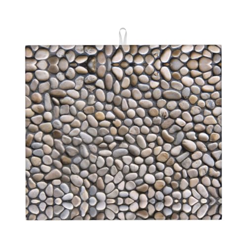 Abtropfmatte mit Kieselsteindruck, niedlich, für Küche, ästhetisch, saugfähig, Abtropfmatte, leicht zu reinigen Abtropfmatte mit Kieselsteindruck, niedlich, für Küche, ästhetisch, saugfähig, Abtropfmatte, leicht zu reinigen von DIEzig