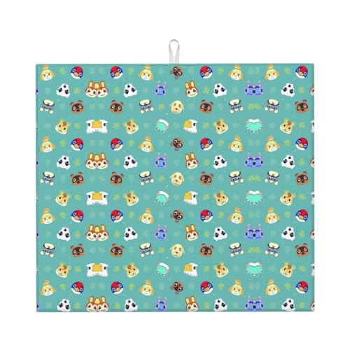 Abtropfmatte mit Tier-Cartoon-Druck, niedliche Abtropfmatte für Küche, ästhetisch, saugfähig, leicht zu reinigen Abtropfmatte mit Tier-Cartoon-Druck, niedliche Abtropfmatte für Küche, ästhetisch, saugfähig, leicht zu reinigen von DIEzig