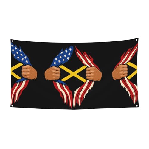 Amerika und Jamaika-Druck, hängende Halloween-Party-Banner für Feiertage, 1 Stück, ideal für Halloween-Weihnachtsfeiern von DIEzig