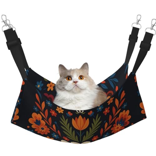 DIEzig Hängematte, geometrische Blumen, mittelgroß, weiches Bett für Kätzchen, Frettchen, Welpen oder kleine Haustiere DIEzig Hängematte, geometrische Blumen, mittelgroß, weiches Bett für Kätzchen, Frettchen, Welpen oder kleine Haustiere von DIEzig