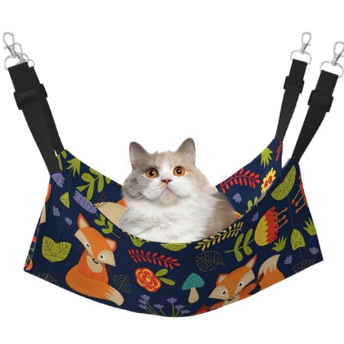 DIEzig Hängematte, niedliches Tier, Fuchs, Blume, mittelgroß, weiches Bett für Kätzchen, Frettchen, Welpen oder kleine Haustiere DIEzig Hängematte, niedliches Tier, Fuchs, Blume, mittelgroß, weiches Bett für Kätzchen, Frettchen, Welpen oder kleine Haustiere von DIEzig