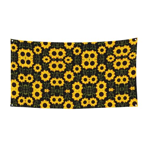Halloween-Party-Banner mit Blumen-Sonnenblumen-Druck, ideal für Halloween, Weihnachtsfeiern, 1 Stück Halloween-Party-Banner mit Blumen-Sonnenblumen-Druck, ideal für Halloween, Weihnachtsfeiern, 1 Stück von DIEzig
