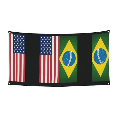 Halloween-Party-Banner mit Brasilien-Druck, zum Aufhängen, für Feiertage, 1 Stück, ideal für Halloween, Weihnachtsfeiern von DIEzig
