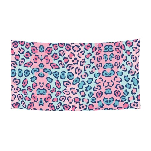 Halloween-Party-Banner zum Aufhängen, rosa Lepard-Druck, ideal für Halloween, Weihnachtsfeiern, 1 Packung von DIEzig