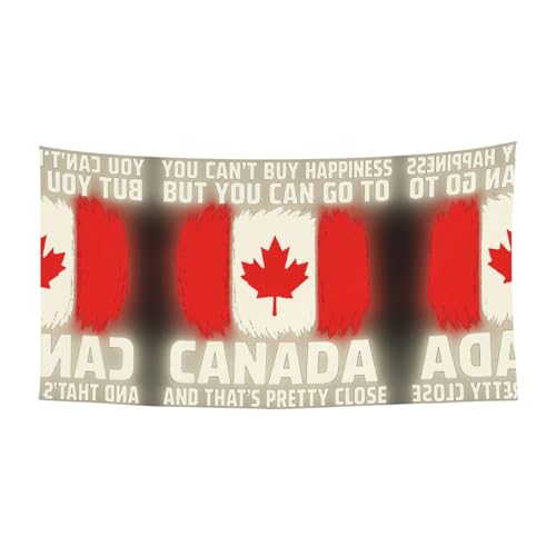 Halloween-Partybanner mit Kanada-Flagge, zum Aufhängen, für Feiertage, 1 Stück, ideal für Halloween, Weihnachtsfeiern von DIEzig