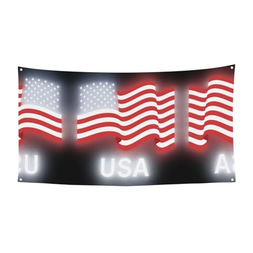 Halloween-Partybanner mit amerikanischer Flagge, zum Aufhängen, für Feiertage, 1 Stück, ideal für Halloween, Weihnachtsfeiern von DIEzig