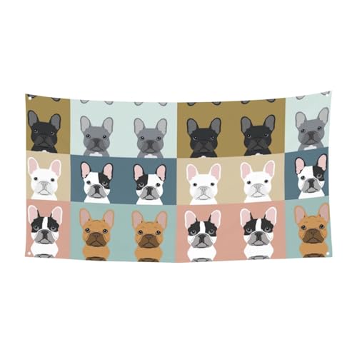Halloween-Partybanner mit französischer Bulldogge zum Aufhängen, ideal für Halloween, Weihnachtsfeiern, 1 Stück von DIEzig