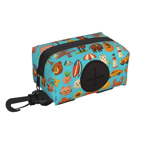 Hundekotbeutelhalter mit amerikanischen Symbolen und Symbolen, Hundekotbeutelhalter und Spender, Haustierzubehör Hundekotbeutelhalter mit amerikanischen Symbolen und Symbolen, Hundekotbeutelhalter und Spender, Haustierzubehör von DIEzig