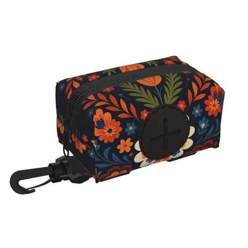 Hundekotbeutelhalter mit geometrischen Blumen, Hundekotbeutelhalter und Spender, Haustierzubehör von DIEzig