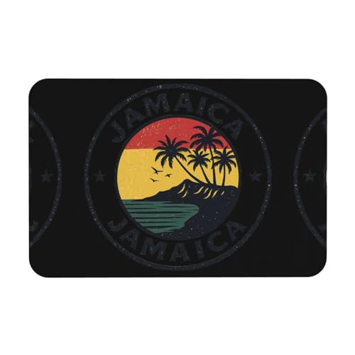 Jamaica Tropic-Standard-Scale-4_00x Druck, 39,9 x 60,9 cm Kieselgur-Matte, Herbst-Weichbodenmatte, Duschkissen, rutschfeste Gummi-Rückseite von DIEzig