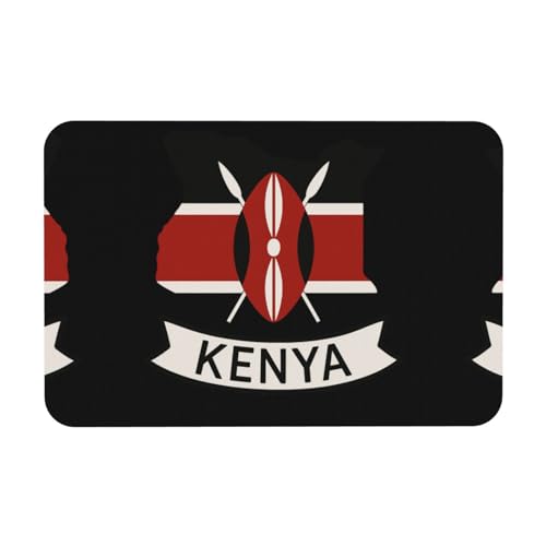 Kenia National Printing Kieselgur-Matte, Herbst-Weichbodenmatte, Duschkissen, rutschfeste Gummi-Rückseite, 39,9 x 60,9 cm von DIEzig