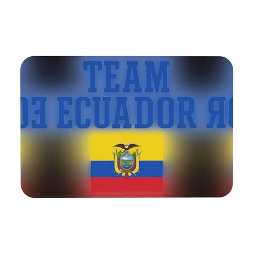 Kieselgur mit Team-Ecuador-Aufdruck, 39,9 x 60,9 cm, Herbstmatte, weiche Bodenmatte, Duschkissen, rutschfeste Gummi-Rückseite Kieselgur mit Team-Ecuador-Aufdruck, 39,9 x 60,9 cm, Herbstmatte, weiche Bodenmatte, Duschkissen, rutschfeste Gummi-Rückseite von DIEzig