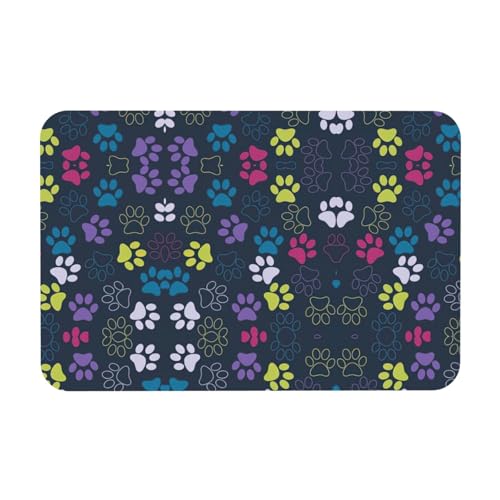 Kieselgur mit niedlichem Hundepfotenabdruck, 39,9 x 60,9 cm, Herbstmatte, weiche Bodenmatte, Duschkissen, rutschfeste Gummi-Rückseite Kieselgur mit niedlichem Hundepfotenabdruck, 39,9 x 60,9 cm, Herbstmatte, weiche Bodenmatte, Duschkissen, rutschfeste Gummi-Rückseite von DIEzig