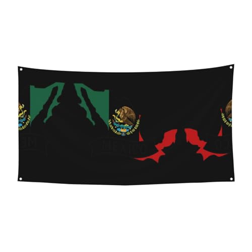 Mexiko-Karte zum Aufhängen, Halloween-Party-Banner für Feiertage, 1 Stück, ideal für Halloween-Weihnachtsfeiern von DIEzig
