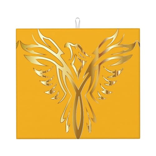 Phoenix Printing Süße Abtropfmatte für Küche, ästhetisch, saugfähig, Abtropfmatte, Küchen-Abtropfmatte, leicht zu reinigen von DIEzig