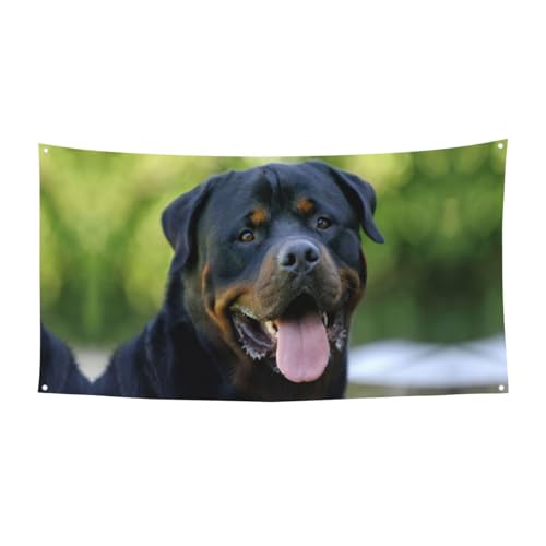 Rottweiler Tapetendruck, hängende Halloween-Party-Banner für Feiertage, 1 Stück, ideal für Halloween-Weihnachtsfeiern von DIEzig