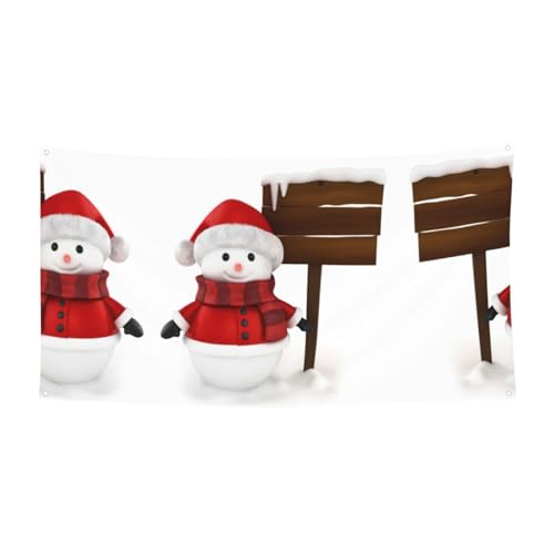 Schild mit Schneemann-Druck, hängende Halloween-Party-Banner für Feiertage, 1 Stück, ideal für Halloween-Weihnachtsfeiern von DIEzig