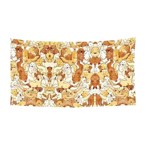 Schöner Retriever-Druck, hängende Halloween-Party-Banner für Feiertage, 1 Stück, ideal für Halloween-Weihnachtsfeiern von DIEzig