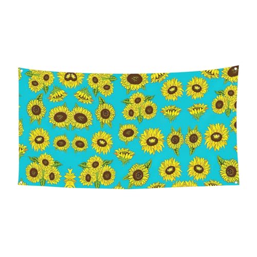 Sonnenblumen-Muster, hängende Halloween-Party-Banner für Feiertage, 1 Stück, ideal für Halloween, Weihnachtsfeiern von DIEzig