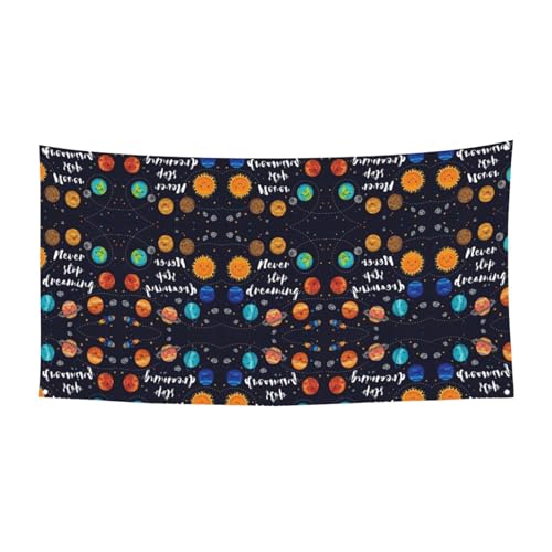 Süßer Planeten-Druck, hängende Halloween-Party-Banner für Feiertage, 1 Stück, ideal für Halloween-Weihnachtsfeiern von DIEzig