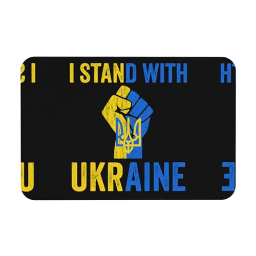 Unite Ukraine Printing Kieselgur Matte, Herbst-Weichbodenmatte, Duschkissen, rutschfeste Gummi-Rückseite, 39,9 x 60,9 cm von DIEzig
