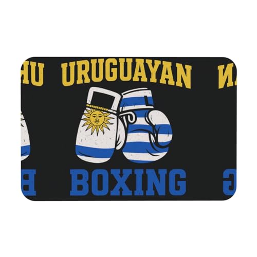 Uruguay Fight Printing Kieselgur Matte, Herbst-Weichbodenmatte, Duschkissen, rutschfeste Gummi-Rückseite, 39,9 x 60,9 cm von DIEzig
