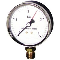 Druckmesser Wasser und Luft 0 bis 4 bar Durchmesser 80mm M3/8 Diff von DIFF
