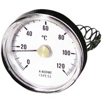Diff - Rundes Thermometer mit Befestigung 0 bis 120°C Durchmesser 63mm von DIFF