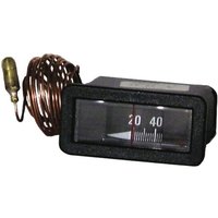 Rechteckiges Thermometer 20° bis +120°C - L 64mm x H 31mm Kapillar 1500 - DIFF von DIFF
