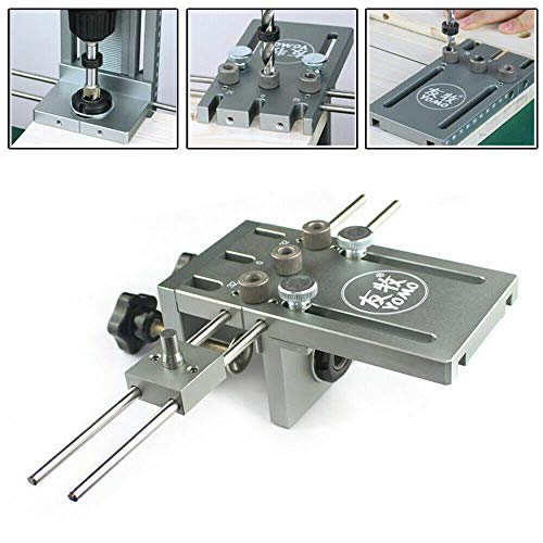 Bohrschablone Dübellehre Puncher Positioner Dübel Dübelhilfe Führung Kit 3 in 1 Dübelleiste 10-180mm von DIFU