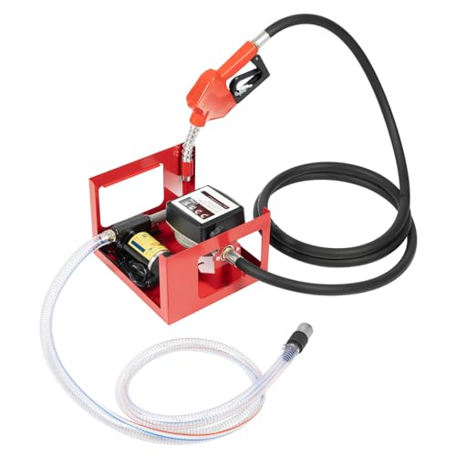 Dieselpumpe 12V mit Zählwerk Selbstansaugend Heizölpumpe 200W 45L / min Ölpumpe Elektrisch Ölabsaugpumpe, Automatik-Zapfpistole, 4m Schlauch, Zählwerk von DIFU