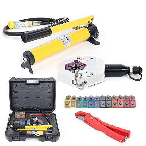Hydraulikschlauch Crimper Tool Kit Reparatur der Klimaanlage Handheld-Hydraulikschlauch-Crimpwerkzeug 7 Die Handwerkzeug Auto Hydra Krimp tool von DIFU