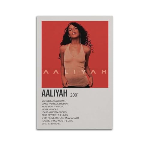 DIGERTECH MJIFEIAaliyah von Aaliyah Poster, Wandkunst, Vintage-Kunst, Raumdekoration, ästhetisches Schlafzimmer-Poster für Schlafzimmer, 30 x 45 cm, ungerahmter Stil von DIGERTECH