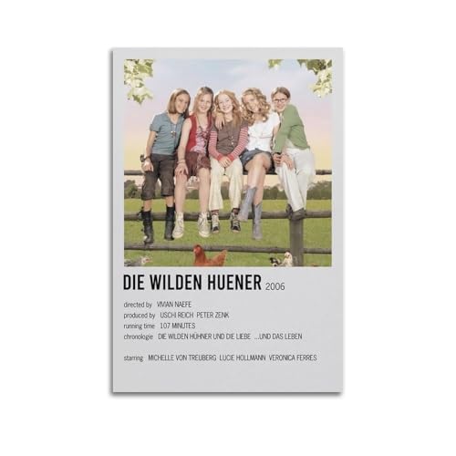 DIGERTECH MJIFEIDie Wilden Hühner Poster, Wandkunst, Vintage-Kunst, Raumdekoration, ästhetische Schlafzimmer-Poster für Schlafzimmer, 30 x 45 cm, ungerahmter Stil von DIGERTECH