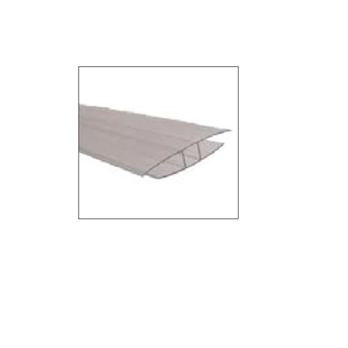 200 cm H Profil Polycarbonat transparent für 6 mm Platten von DIGIPLASTICS