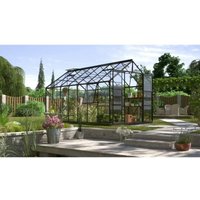Digiplastics - Gewächshaus Vitavia Jupiter 11500,Aluminium schwarz+gehärtetem Glas 3 mm,257x445 H248 cm,von Ezooza von DIGIPLASTICS