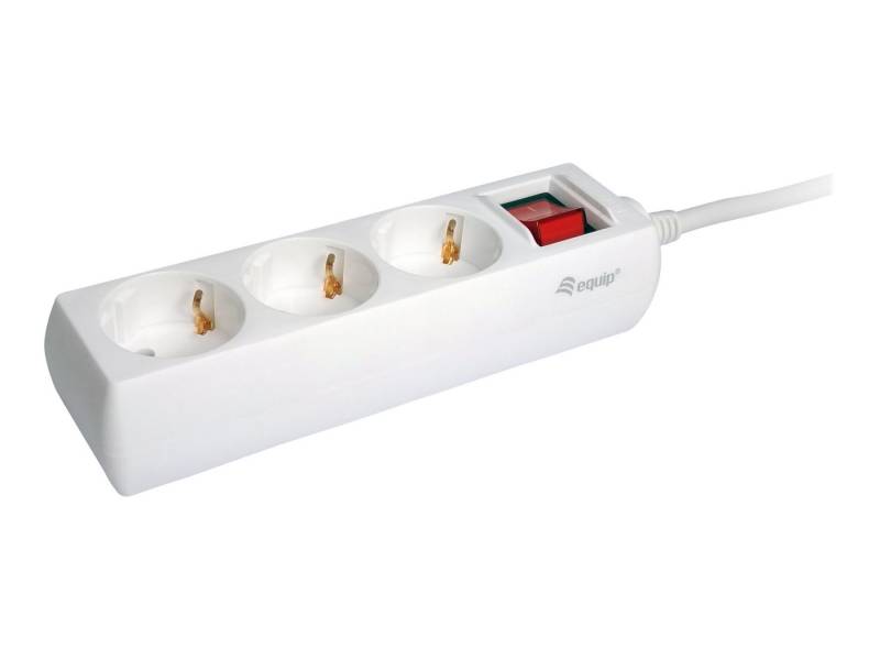 DIGITAL DATA EQUIP Steckdosenleiste 3-Outlet Power Strip with switch Steckdosenleiste von DIGITAL DATA