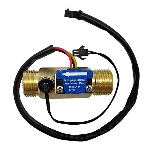 SENSTREE G1/2 Zoll Außengewinde Messing Wasserdurchflusssensor Hall-Effekt Sensor Schalter Durchflussmesser Zähler mit Temperatursensor 1–25 l/min SENSTREE G1/2 Zoll Außengewinde Messing Wasserdurchflusssensor Hall-Effekt Sensor Schalter Durchflussmesser Zähler mit Temperatursensor 1–25 l/min von DIGITEN