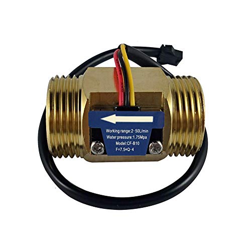 SENSTREE G1" Außengewinde Messing Wasserdurchflusssensor, Hall-Effekt-Sensor, Durchflussmesser, Durchflussmesser, Zähler 2–50 l/min SENSTREE G1" Außengewinde Messing Wasserdurchflusssensor, Hall-Effekt-Sensor, Durchflussmesser, Durchflussmesser, Zähler 2–50 l/min von DIGITEN