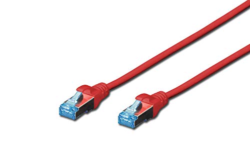 DIGITUS LAN Kabel Cat 5e - 2m - CCA Netzwerkkabel Mit RJ45 - SF/UTP Geschirmt - Kompatibel zu Cat-6 & Cat-5 - Rot von DIGITUS